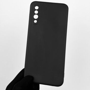 Чехол для Samsung Galaxy A50 SM-A505F с квадратными гранями с защитой камеры на самсунг а50 чёрный 0001294 фото
