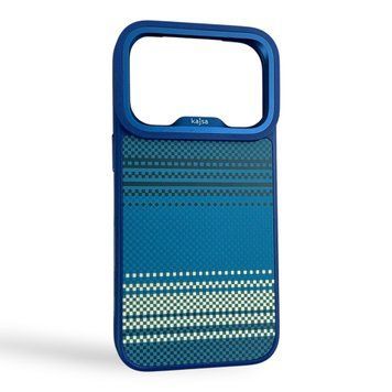 Чохол Kajsa Resort Gradient Stripe для iPhone 17 Pro синій Blue Plus (MagSafe, металеве кільце камери, преміум) 0062051 фото