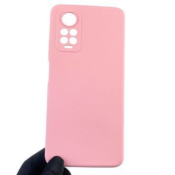 Чехол для Xiaomi Redmi Note 11 Pro 4G силиконовый с микрофиброй на сяоми редми нот 11 про 4г розовый 0032673 фото