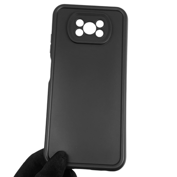 Чехол силиконовый Soft Touch для Xiaomi Poco X3 Pro черный (Полная защита камеры) 0039772 фото