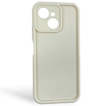 Чехол силиконовый Soft Touch для Tecno Spark 40C (KM4k) молочный (Полная защита камеры) 0054501 фото