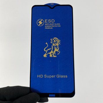 Захисне скло 6D OG для телефона Xiaomi Redmi 8A протиударне повноекранне на сяомі редмі 8а чорне 0001079 фото