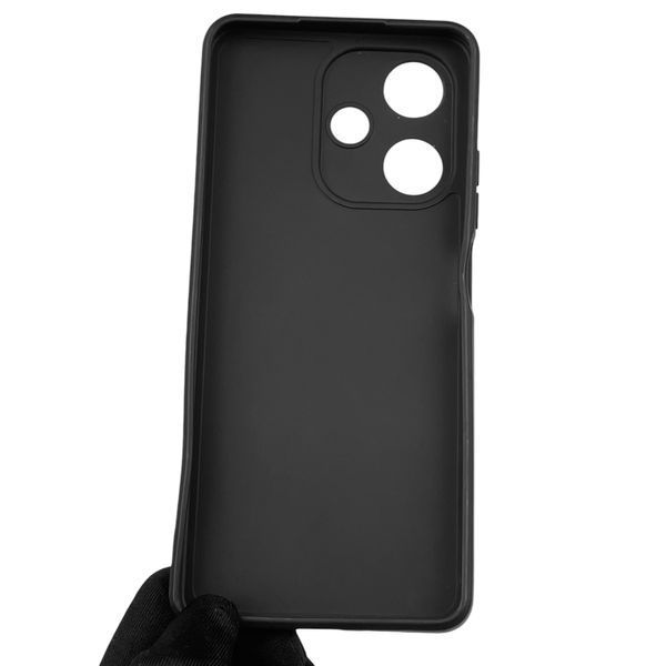 Чохол для Infinix Hot 30 з квадратними гранями із захистом камери на інфінікс хот 30 чорний 0012356 фото