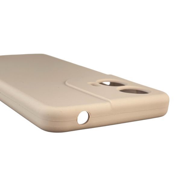 Чохол для Motorola Moto G24 (PB1E0003RS) силіконовий з мікрофіброю нековзний на моторола г24 пудровий 0031767 фото