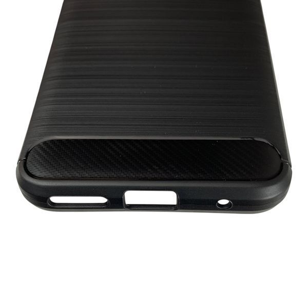 Чехол для телефона Motorola Moto G10 (789437) карбоновый противоударный с высокими бортами черный 0051884 фото