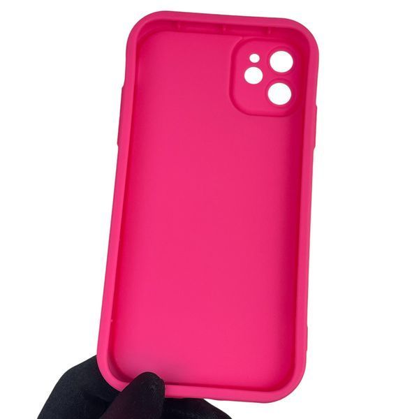 Чехол силиконовый оригинальный Soft Touch с 3D принтом мема сибу для Apple iPhone 11 малиновый (Полная защита камеры) 0047291 фото