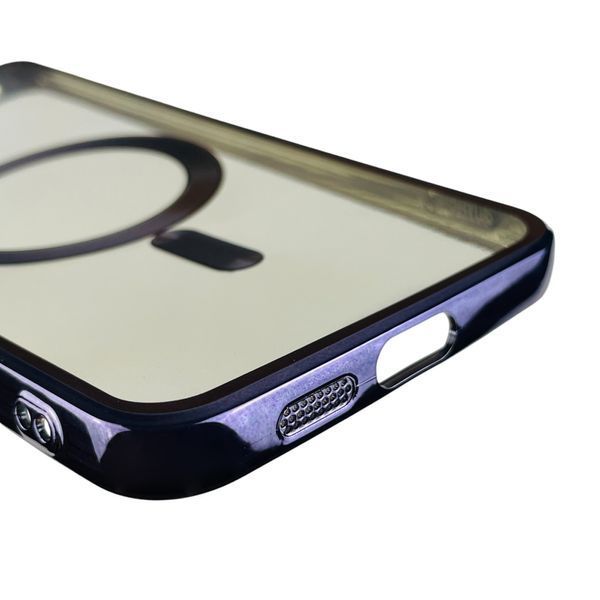 Чехол для Samsung Galaxy S24 Plus (SM-S926B) с линзами для камеры магнитом магсейф самсунг с24 плюс фиолетовый 0002806 фото