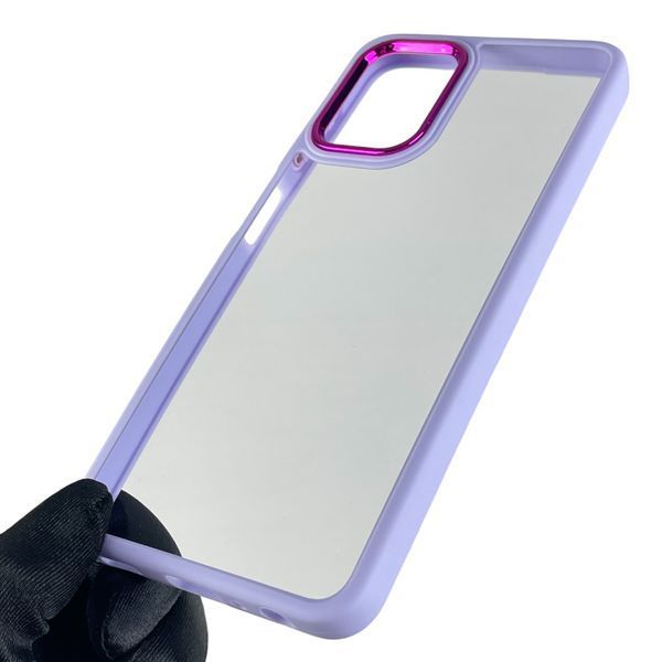 Чехол для Samsung Galaxy M22 SM-M225F с цветными высокими бортами на самсунг м22 сиреневый 0007811 фото