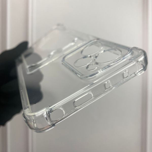 Чохол для Xiaomi Redmi Note 12 Pro 5G з бронь кутами з кишенею для візиток карток k-pop на сяомі редмі нот 12 про 5г прозорий 0000289 фото