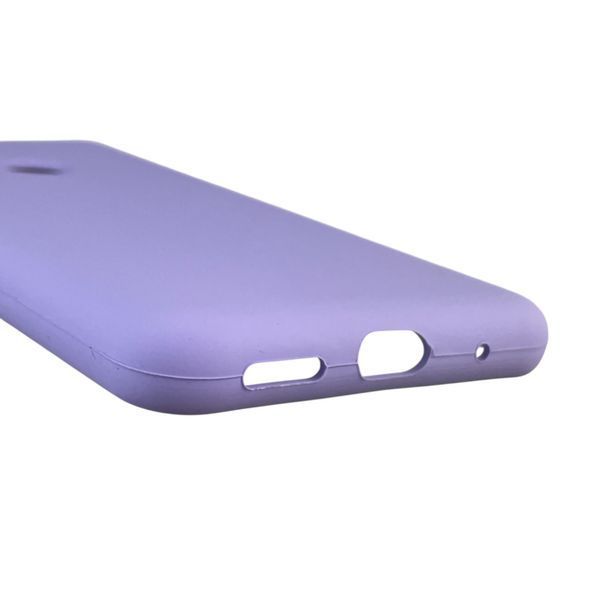Чохол для Motorola Moto E30 силіконовий з мікрофіброю нековзний на моторола е30 бузковий 0031703 фото
