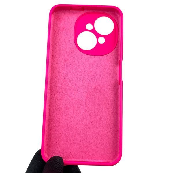 Чехол для Tecno Spark Go 2025 (KL4) силиконовый с микрофиброй нескользящий на техно спарк го 2025 малиновый 0032320 фото