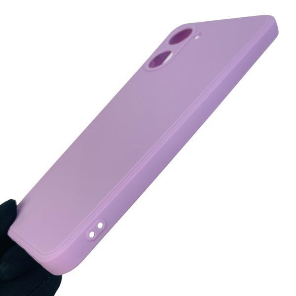 Чехол для Realme 10 4G однотонный с квадратными гранями с защитой камеры на реалми 10 4г сиреневый 0001244 фото