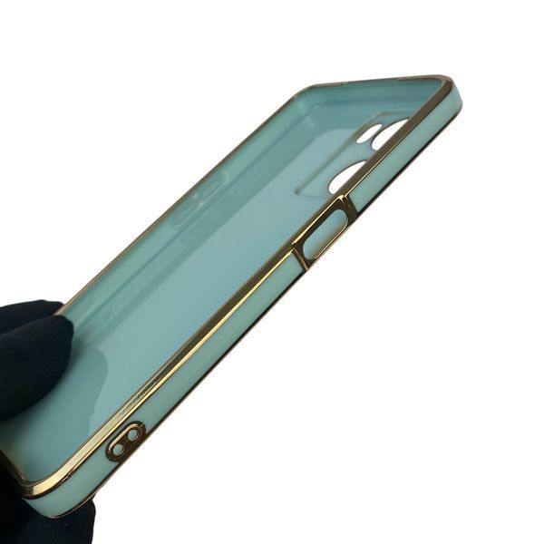Чохол для OPPO A57 (4G) із захистом камери із золотою окантовкою на оппо а57 бірюзовий gs1 0020127 фото
