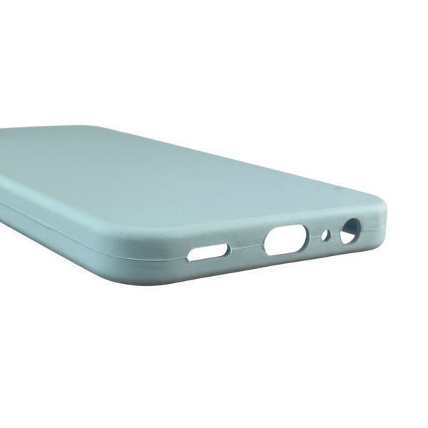 Чехол для Samsung Galaxy A15 (SM-A155M) силиконовый с микрофиброй нескользящий на самсунг а15 голубой 0031832 фото