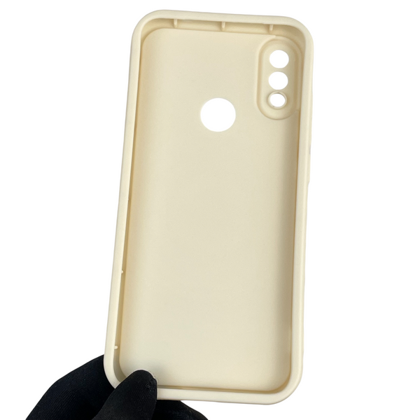 Чехол силиконовый Soft Touch с 3D принтом для Xiaomi Redmi Note 7 молочный (Полная защита камеры) 0042401 фото
