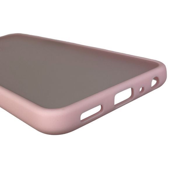 Чохол для OPPO A76 протиударний матовий напівпрозорий з високими бортами на оппо а76 рожевий 0002373 фото