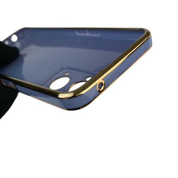 Чехол для OPPO A36 с кольцом MagSafe с золотой окантовкой на оппо а36 синий gs1 0021887 фото