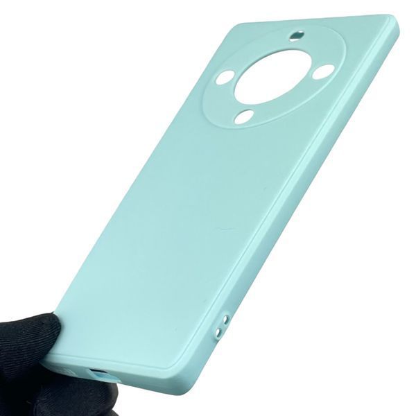 Чехол для Huawei Honor Magic 5 Lite 5G с квадратными гранями с защитой камеры на хонор меджик 5 лайт бирюзовый 0012328 фото