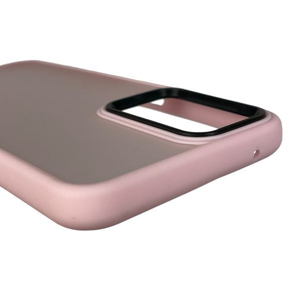 Чохол для OPPO A76 протиударний матовий напівпрозорий з високими бортами на оппо а76 рожевий 0002373 фото