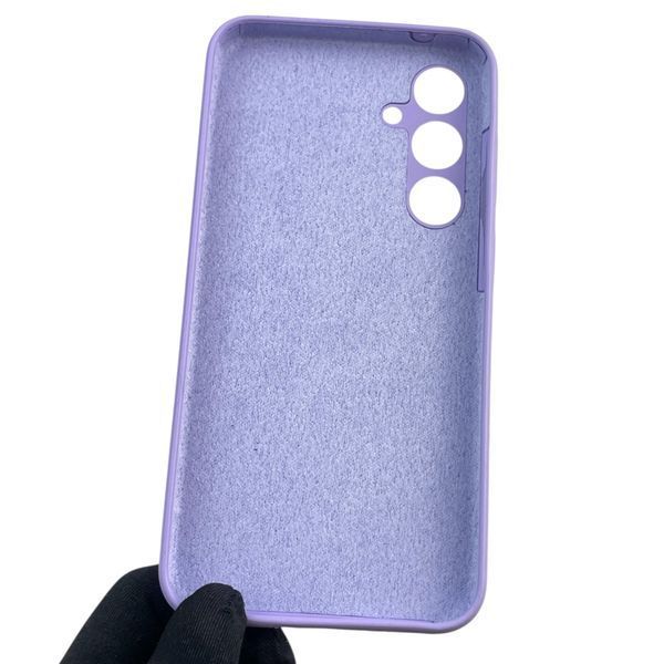 Чохол для Samsung Galaxy A35 5G (SM-A356B) силіконовий з мікрофіброю нековзний на самсунг а35 5г бузковий 0031954 фото