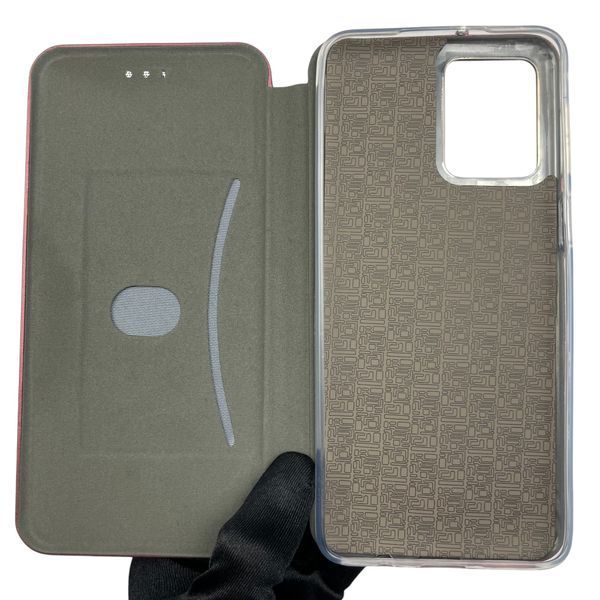 Чохол-книжка для Motorola G55 (PB5U0011RS) з підставкою на моторола г55 бордова gd1 0013641 фото