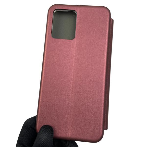 Чохол-книжка для Motorola G55 (PB5U0011RS) з підставкою на моторола г55 бордова gd1 0013641 фото