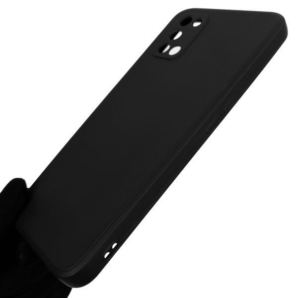 Чохол для OPPO A92 протиударний однотонний із квадратними гранями із захистом камери на оппо а92 чорний 0001194 фото