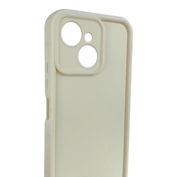 Чехол силиконовый Soft Touch для Tecno Spark 40C (KM4k) молочный (Полная защита камеры) 0054501 фото