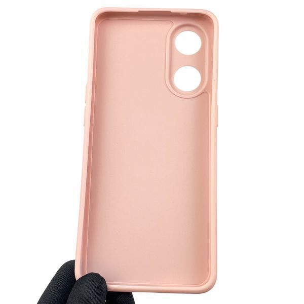 Чохол для OPPO Reno 8T 4G з квадратними гранями із захистом камери на оппо рено 8т 4г пудровий 0012471 фото
