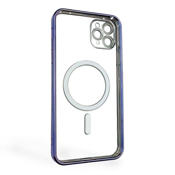 Чохол для Apple iPhone 11 Pro Max з лінзами на камері з MagSafe на айфон 11 про макс бузковий 0034351 фото