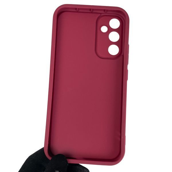 Чехол силиконовый Soft Touch с 3D принтом мема сибу для Samsung Galaxy A34 5G (SM-A346E) бордовый (Полная защита камеры) 0048101 фото