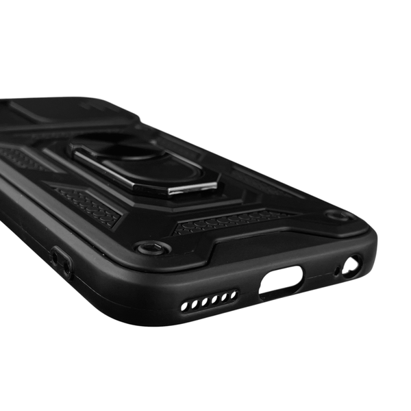Чохол для Apple iPhone 6 броньований з кільцем-тримачем підставкою зі шторкою на айфон 6 чорний rg1 0015599 фото