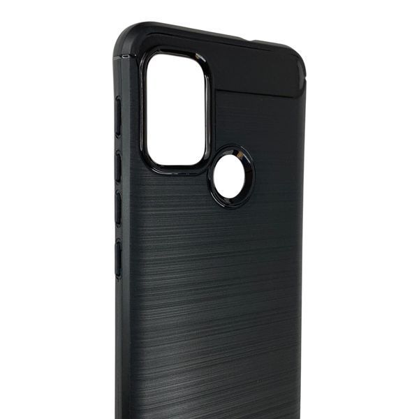 Чехол для телефона Motorola Moto G10 (789437) карбоновый противоударный с высокими бортами черный 0051884 фото