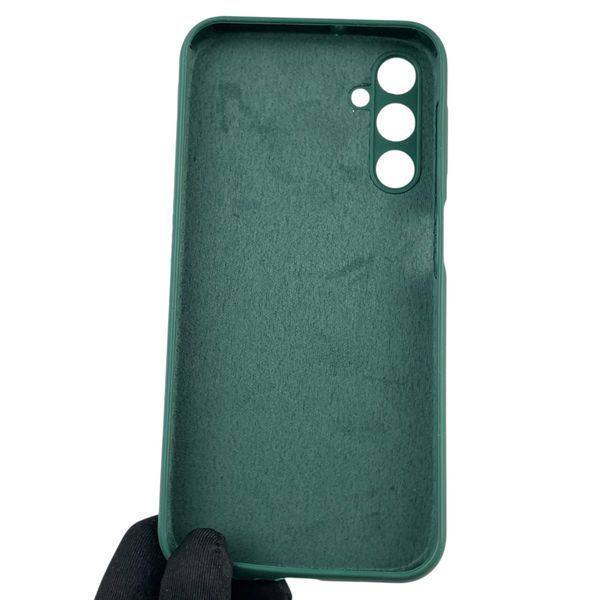 Чехол для Samsung Galaxy A24 (SM-A245F) силиконовый с микрофиброй нескользящий на самсунг а24 зеленый 0031880 фото