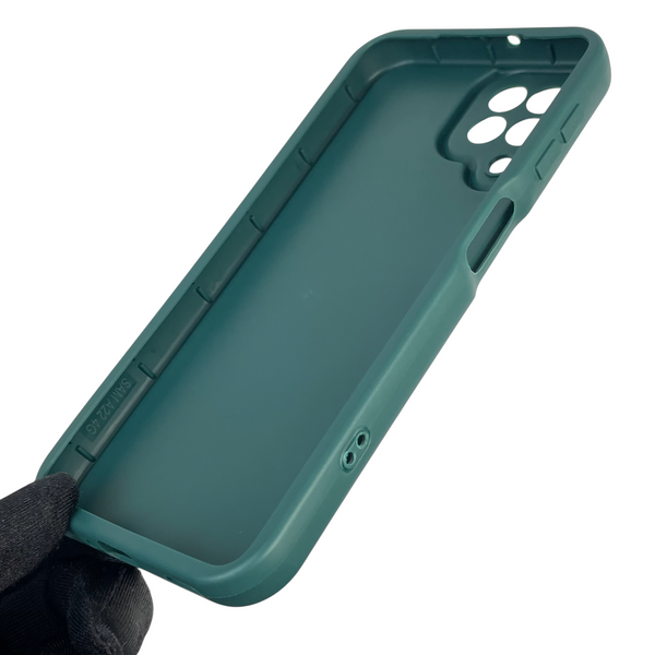 Чохол силіконовий Soft Touch з 3D принтом для Samsung Galaxy A22 4G (SM-A225F) темно-зелений (Повний захист камери) 0041951 фото