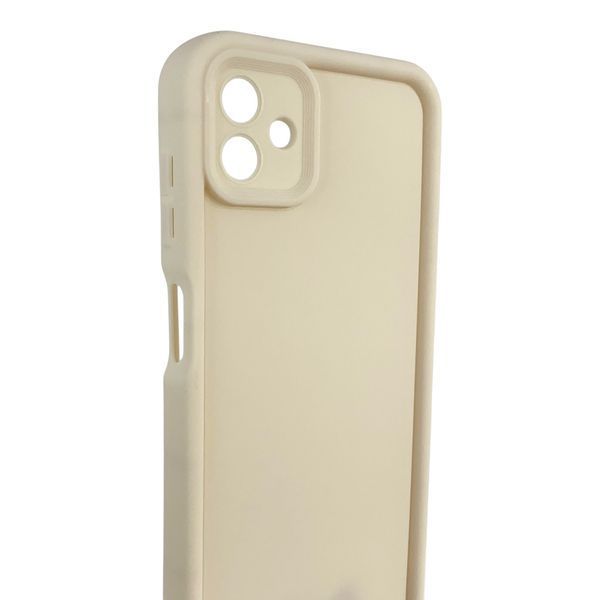 Чехол силиконовый Soft Touch для Samsung Galaxy A04 молочный (Полная защита камеры) 0053962 фото