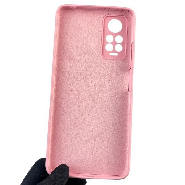 Чехол для Xiaomi Redmi Note 11 Pro 4G силиконовый с микрофиброй на сяоми редми нот 11 про 4г розовый 0032673 фото