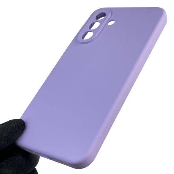 Чехол для Samsung Galaxy A56 (SM-A566B) силиконовый с микрофиброй нескользящий на самсунг а56 сиреневый 0032099 фото