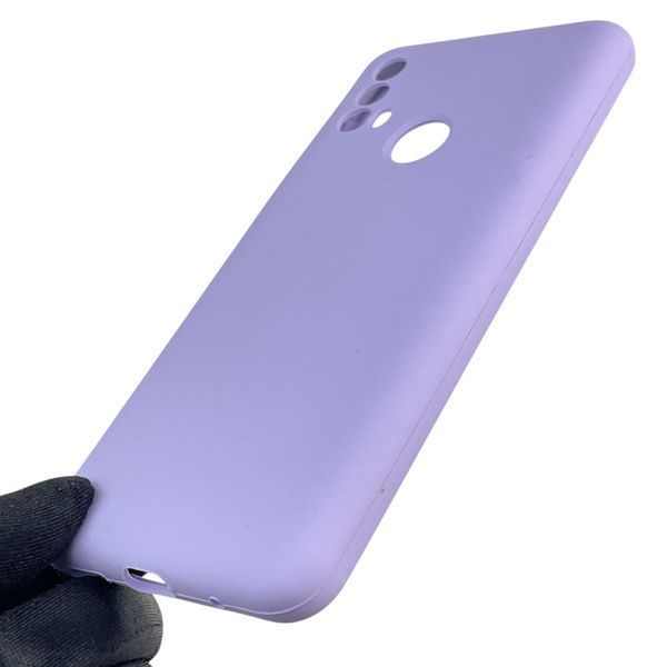 Чохол для Motorola Moto E30 силіконовий з мікрофіброю нековзний на моторола е30 бузковий 0031703 фото