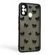 Чохол для телефона Tecno Spark 7 Go (KF6m) с 3D принтом бантиків із захистом камери на техно спарк 7 го чорний 0033572 фото 1