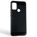 Чехол для телефона Motorola Moto G10 (789437) карбоновый противоударный с высокими бортами черный 0051884 фото 1