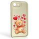 Чохол силіконовий Soft Touch з 3D принтом милий ведмедик для Apple iPhone 16e молочний (Повний захист камери) 0044957 фото 1