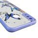 Чохол для Huawei Nova 3E з блискітками з метеликами на хуавей нова 3е бузковий 0037780 фото 6