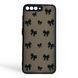 Чехол для телефона Huawei Y6 2018 с 3D принтом бантиков с высокими бортами на хуавей у6 2018 черный 0033471 фото 1