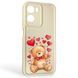 Чехол силиконовый Soft Touch с 3D принтом милый мишка для Motorola G05 молочный (Полная защита камеры) 0044737 фото 1