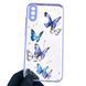 Чохол для Huawei Nova 3E з блискітками з метеликами на хуавей нова 3е бузковий 0037780 фото 1