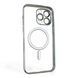 Чехол для Apple iPhone 15 Pro Max с линзами на камере с MagSafe на айфон 15 про макс серебряный 0034403 фото 2