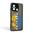Чохол для телефона Xiaomi Poco C55 с 3D принтом патріотичним із захистом камери на сяомі поко с55 чорний 0038105 фото
