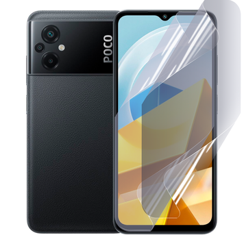 Плёнка гидрогелевая для Xiaomi Poco M4 5G МАТОВАЯ противоударная на сяоми поко м4 5г прозрачная 0003973 фото