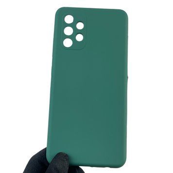 Чехол для Samsung Galaxy A32 4G (SM-A325F) силиконовый с микрофиброй нескользящий на самсунг а32 4г зеленый 0031922 фото